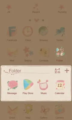 Flora GOLauncher EX Theme android App screenshot 0